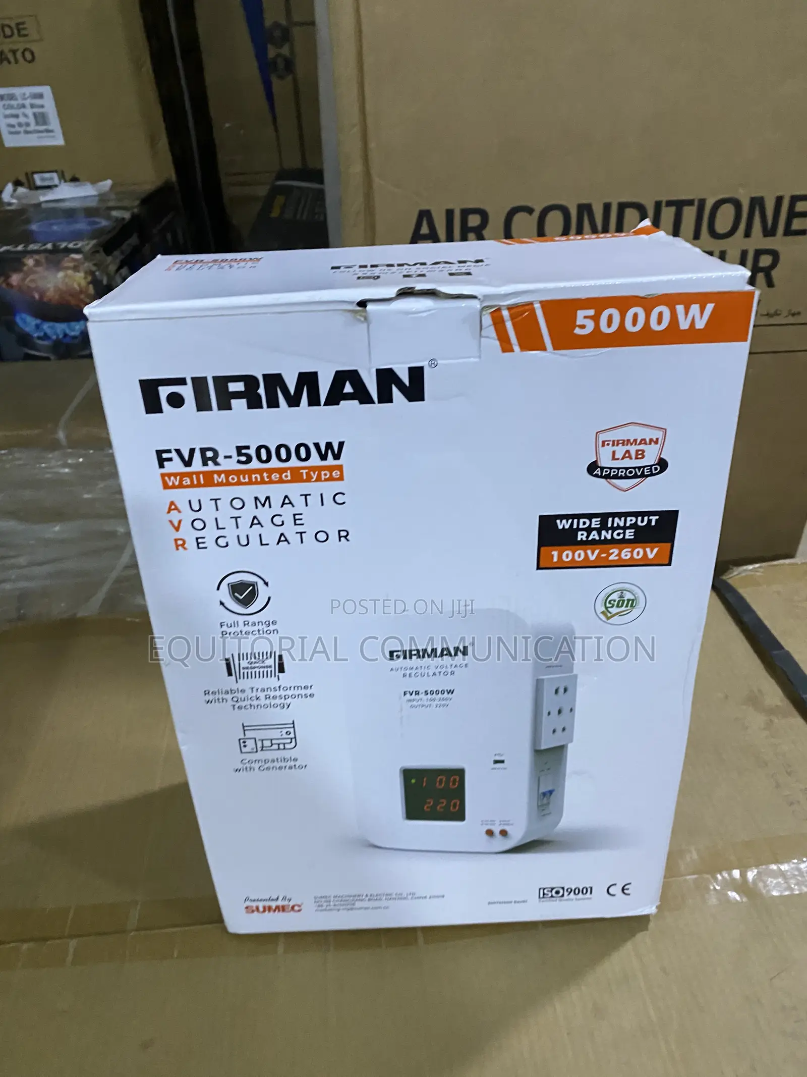 Firman Wall-Mounted 5000w Avr Model FVR-5000w 100v-260v