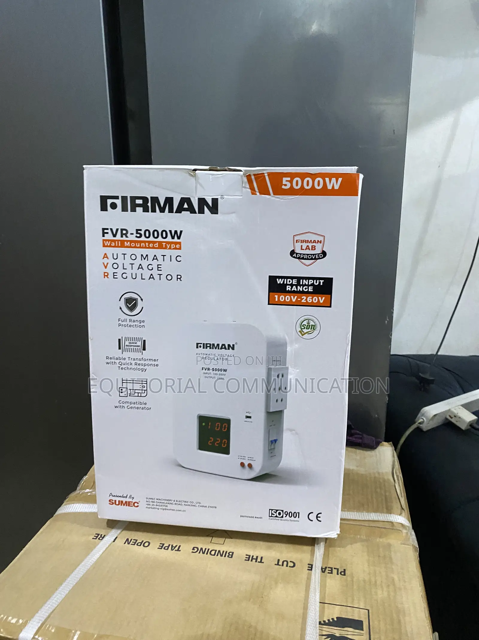 Firman FVR-5000W Electrical Power Stabilizer With Automatic Regulation