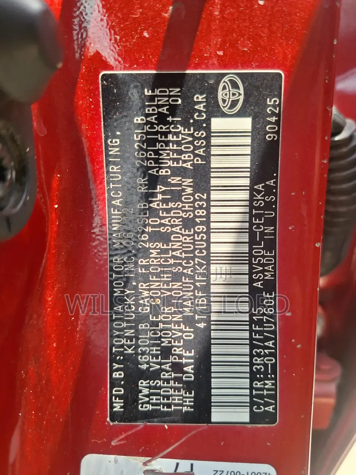 Toyota Camry 2013 Red