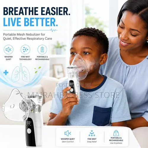 Smart RECHARGEABLE MESH NEBULIZER for Kids and Adults