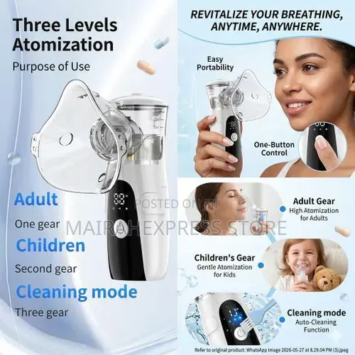 Smart RECHARGEABLE MESH NEBULIZER for Kids and Adults