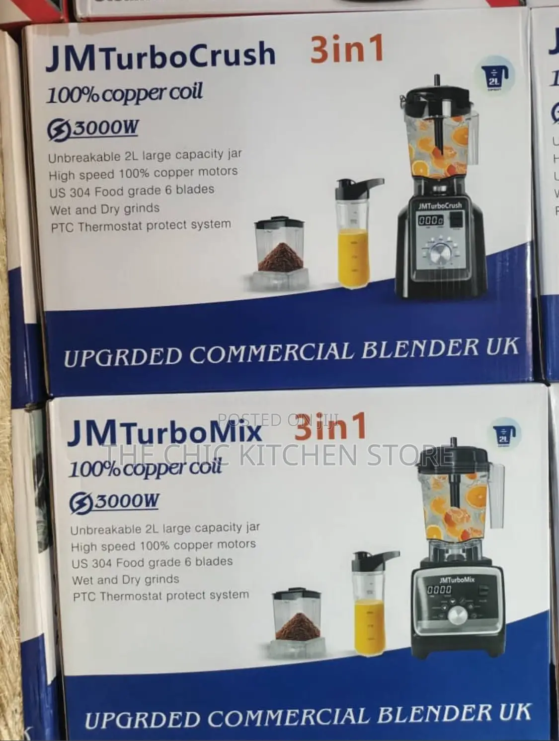 3in1 JM Turbo Crush Upgraded Commercial Blender