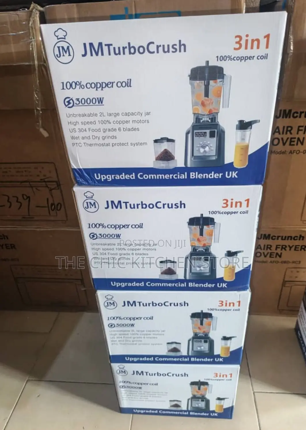 3in1 JM Turbo Crush Upgraded Commercial Blender