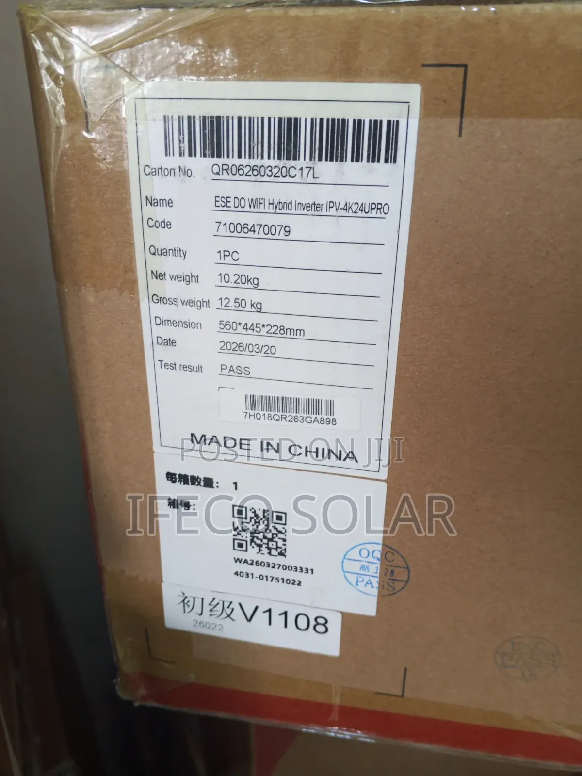 Itel 4kva 24v Hybrid Solar Inverter