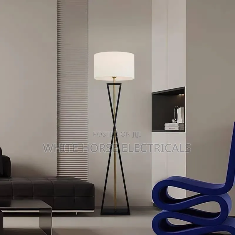White Cap. Standing Lamp
