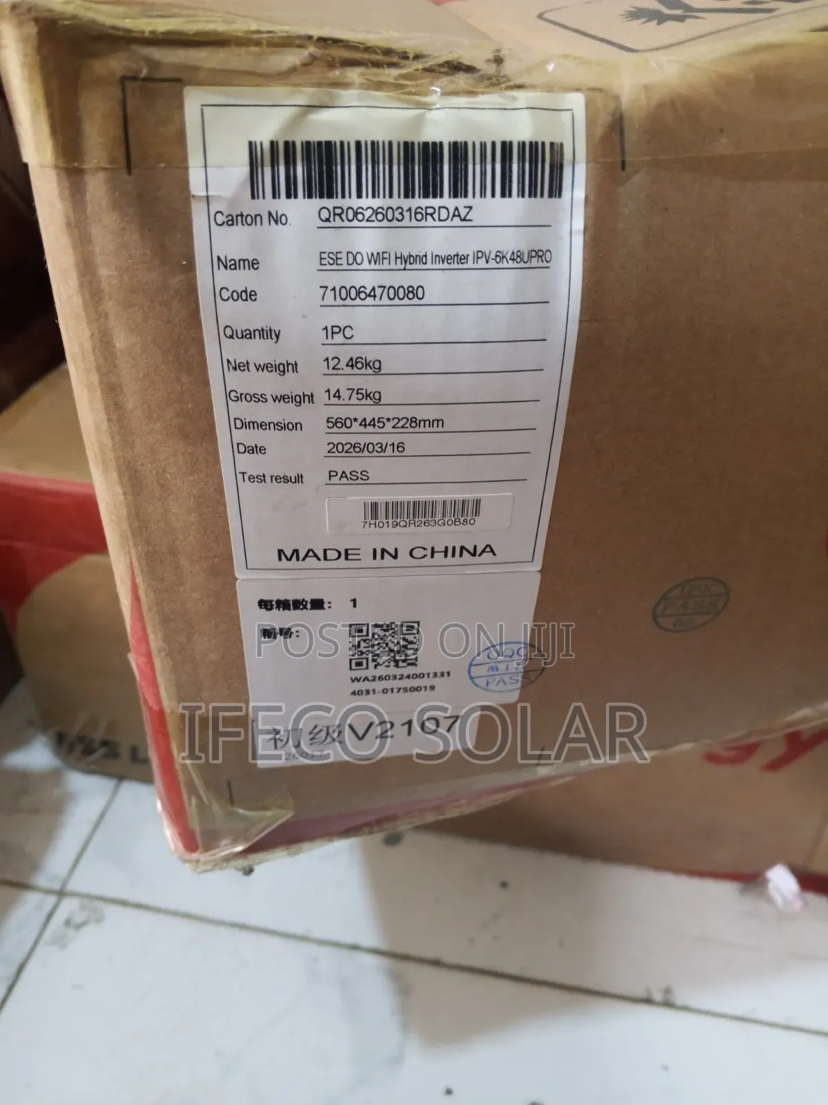 Itel 6kva 48v Hybrid Solar Inverter