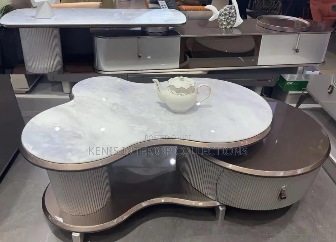 Center Table With Drawer and TV Console With Drawer