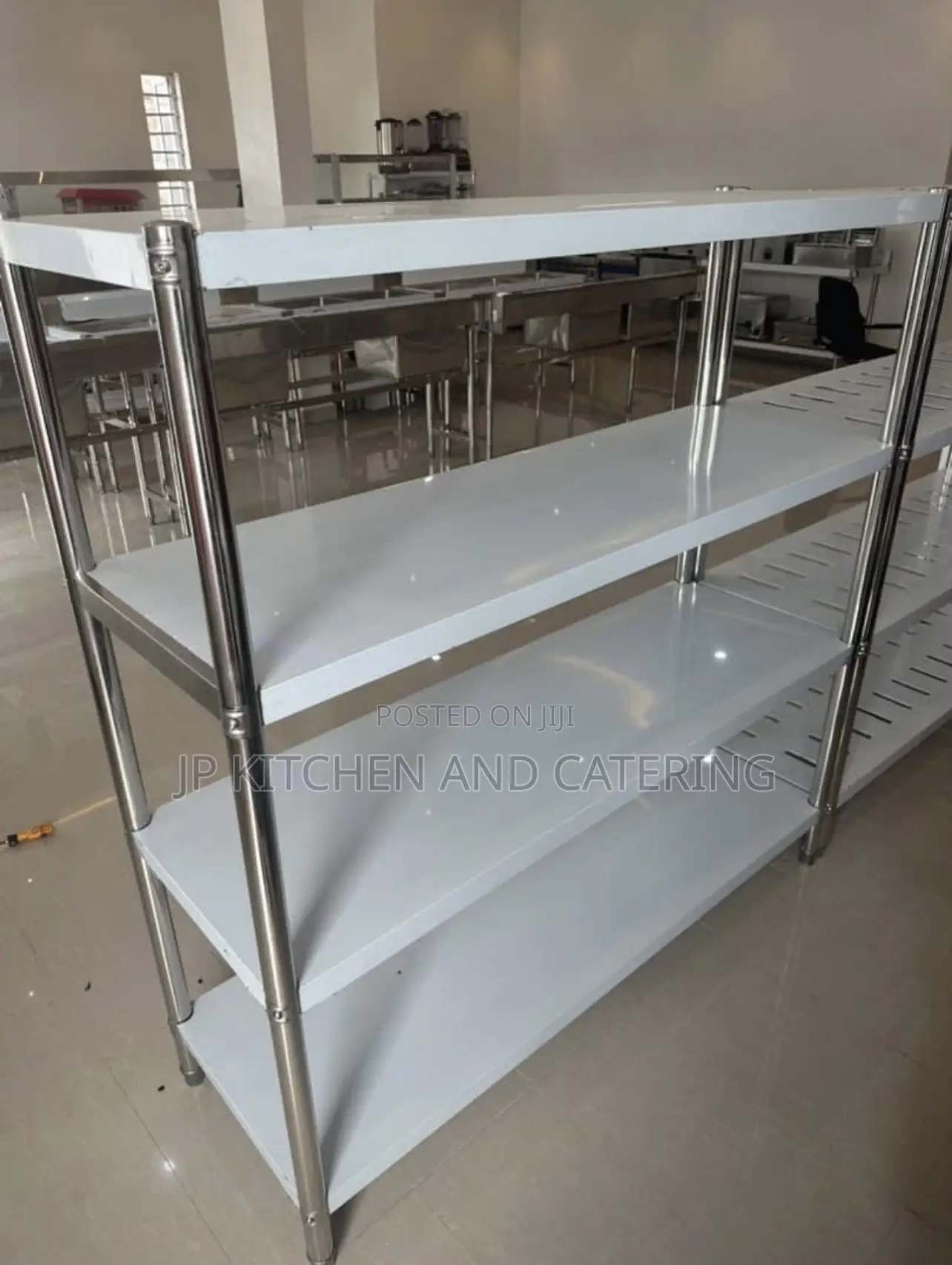 4-Tier Stainless Steel Kitchen Storage Shelf