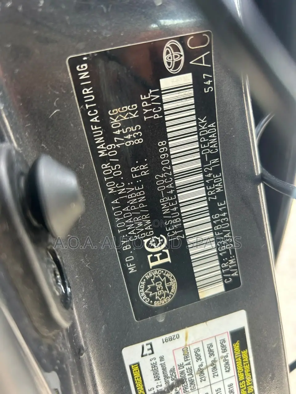 Toyota Corolla 2009 Gray