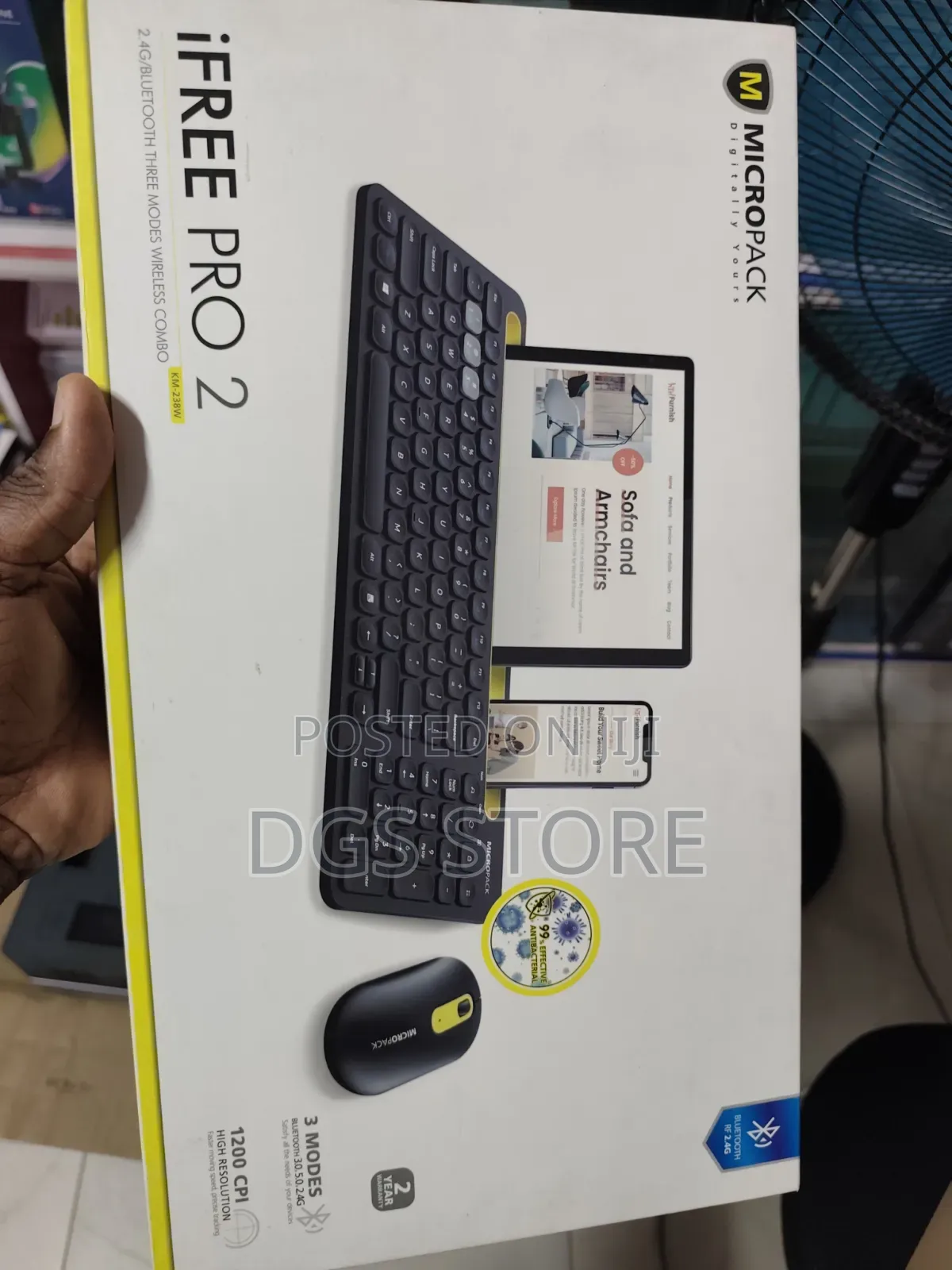 Micropack iFree Pro 2 KM238w Wireless Keyboard & Mouse