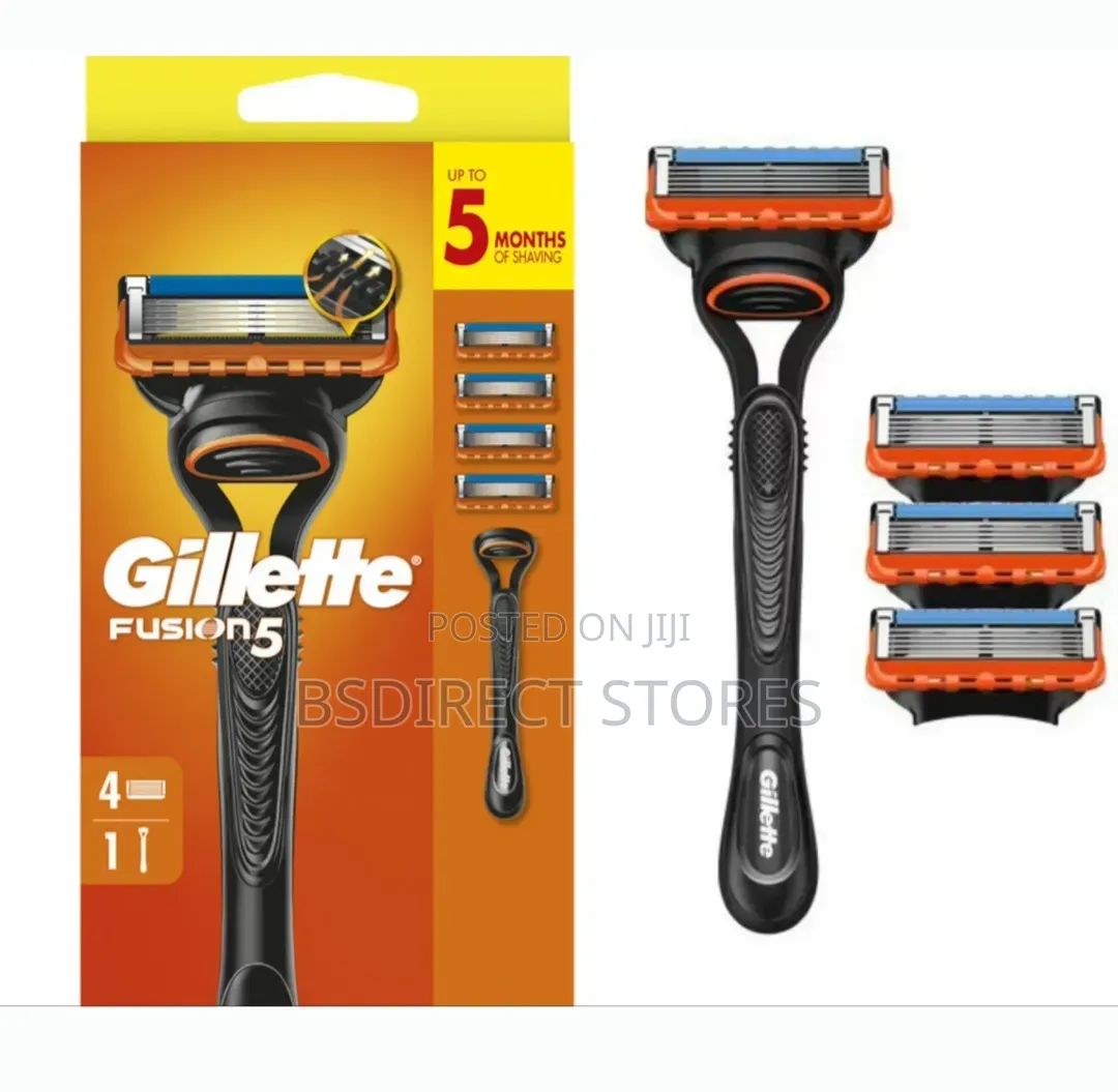 Gillette Fusion 5 Starter Pack Razor W 4 Cartridge Antifriction Blades