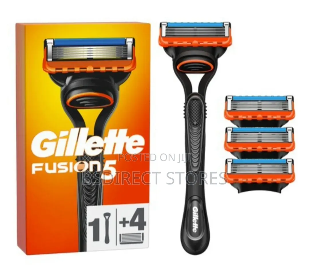 Gillette Fusion 5 Starter Pack Razor W 4 Cartridge Antifriction Blades