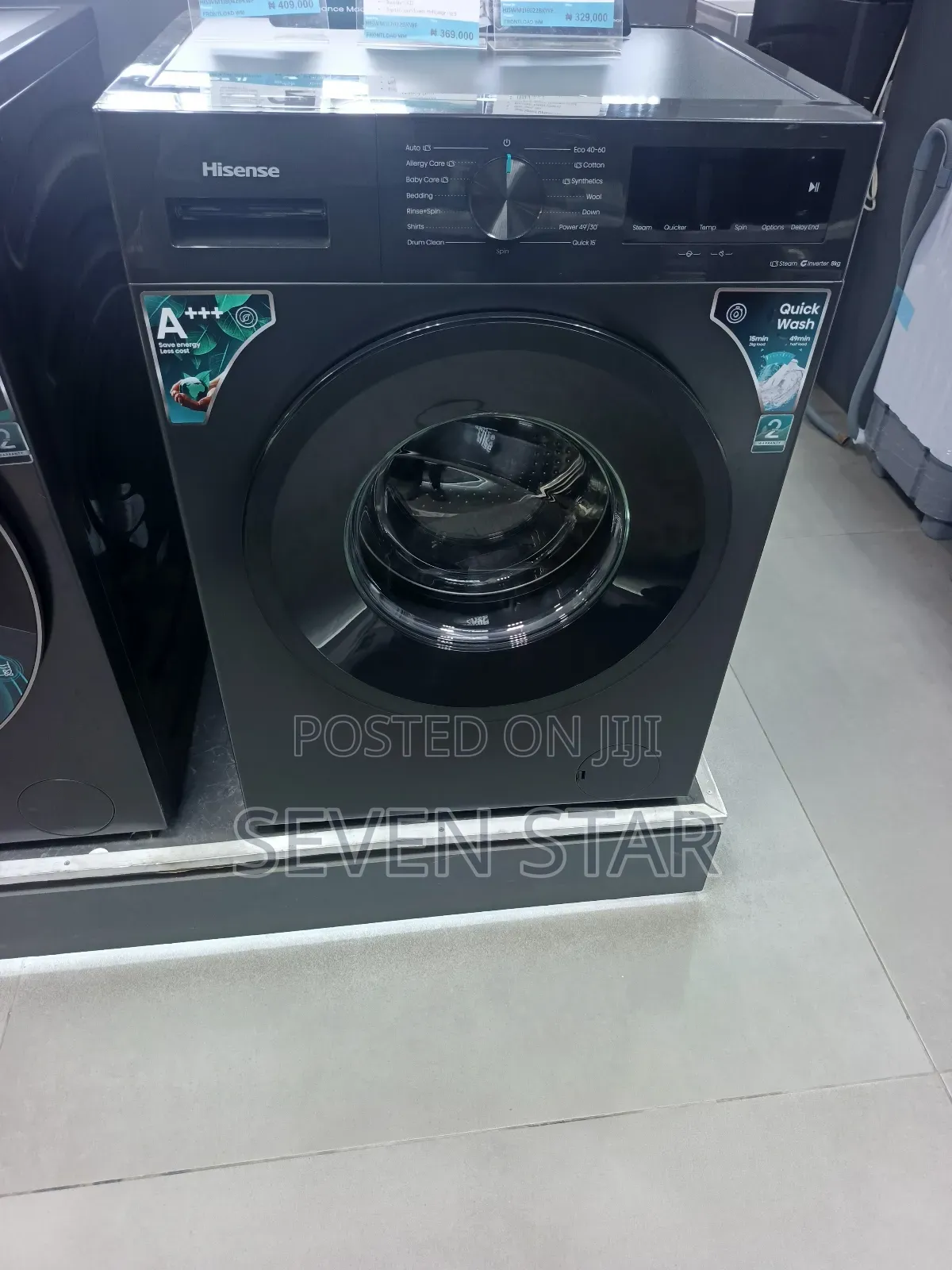 Hisense 8kg Digital Display Washing Machine