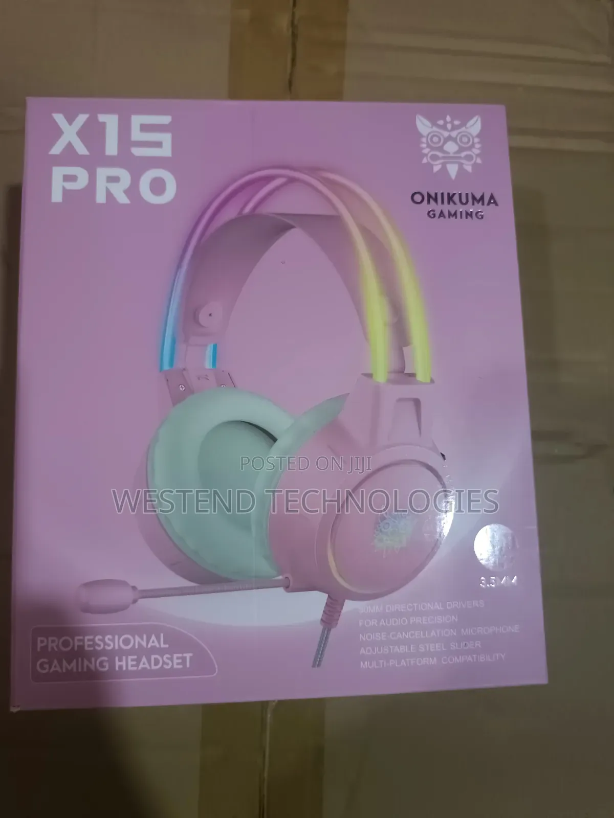 Onikuma X15 Pro Professional ANC Gaming Headset With RGB Light & Mic