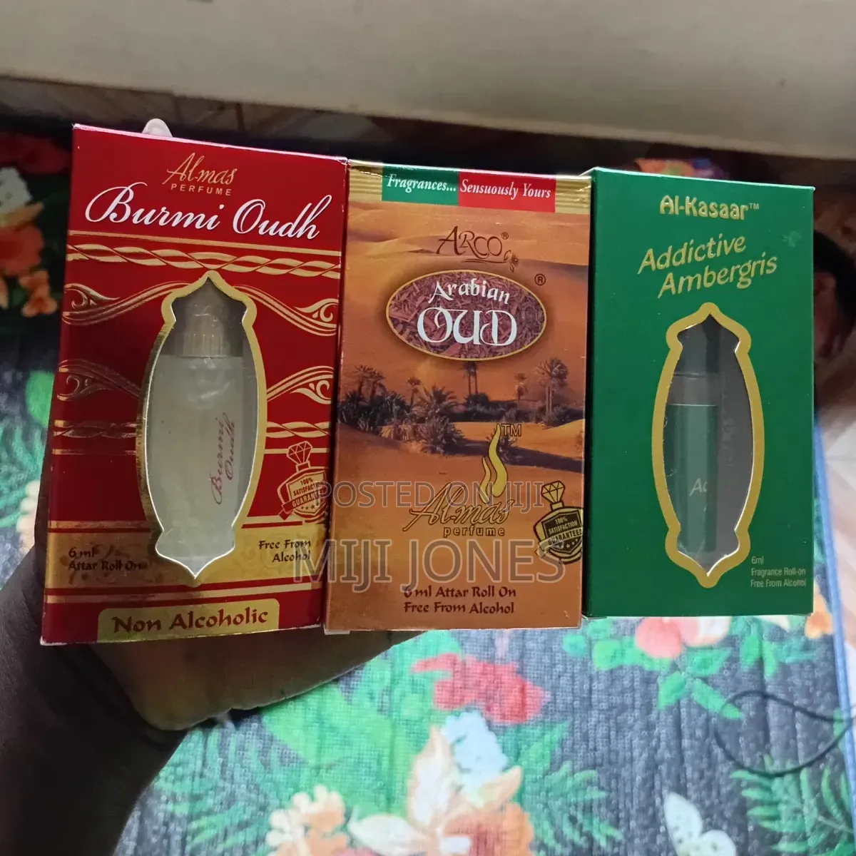 Original Almas Luxury Perfume Oil 6ml - Long Lasting