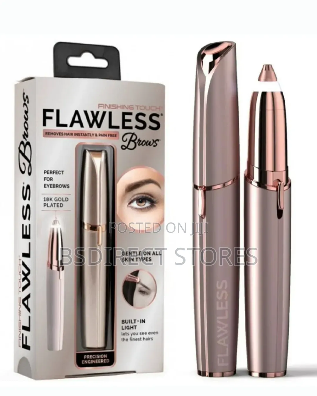 JML ROSEGOLD Pen- Shaped Finishing Touch Flawless Brows Hair Remover