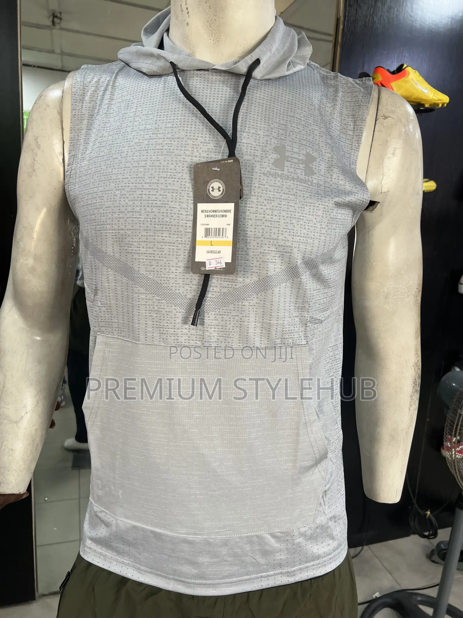 Sleeveless Ash Gym Top & Gym Shorts