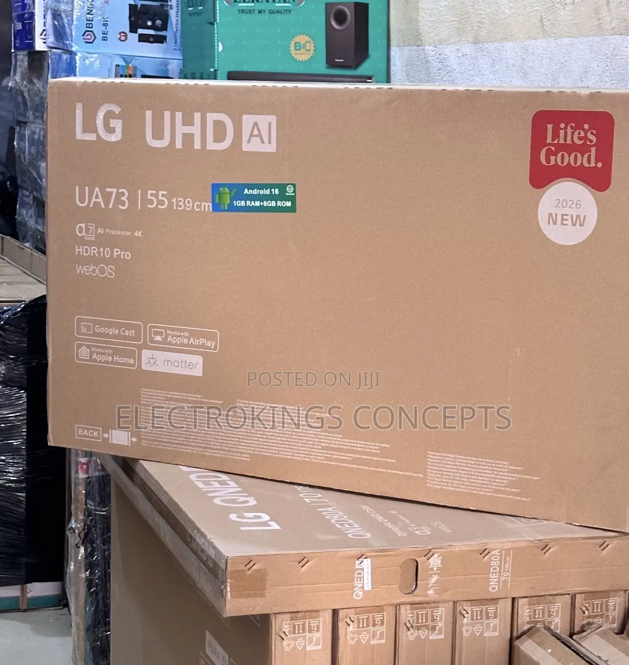 Brand New 55inch LG Android Smart Television With Bluetooth and Wi-Fi