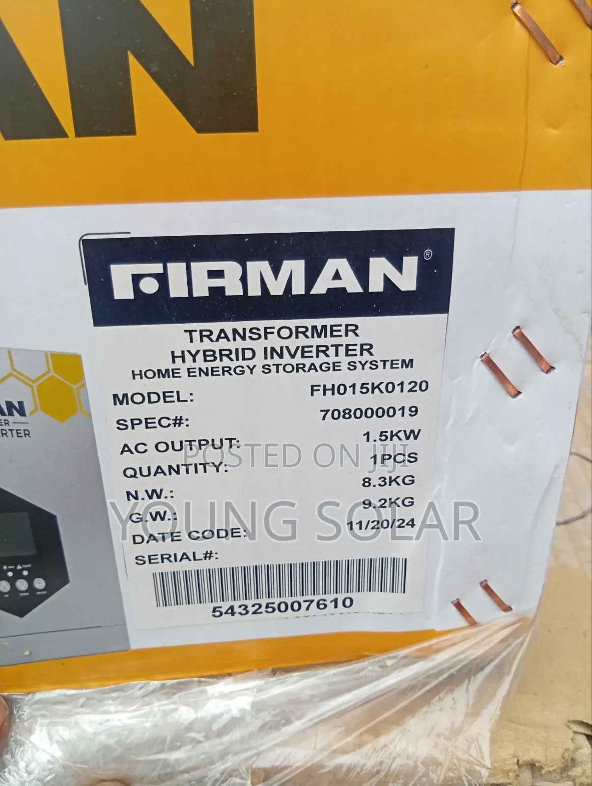 Fairman 1.5kva 12v Hybrid Inverter
