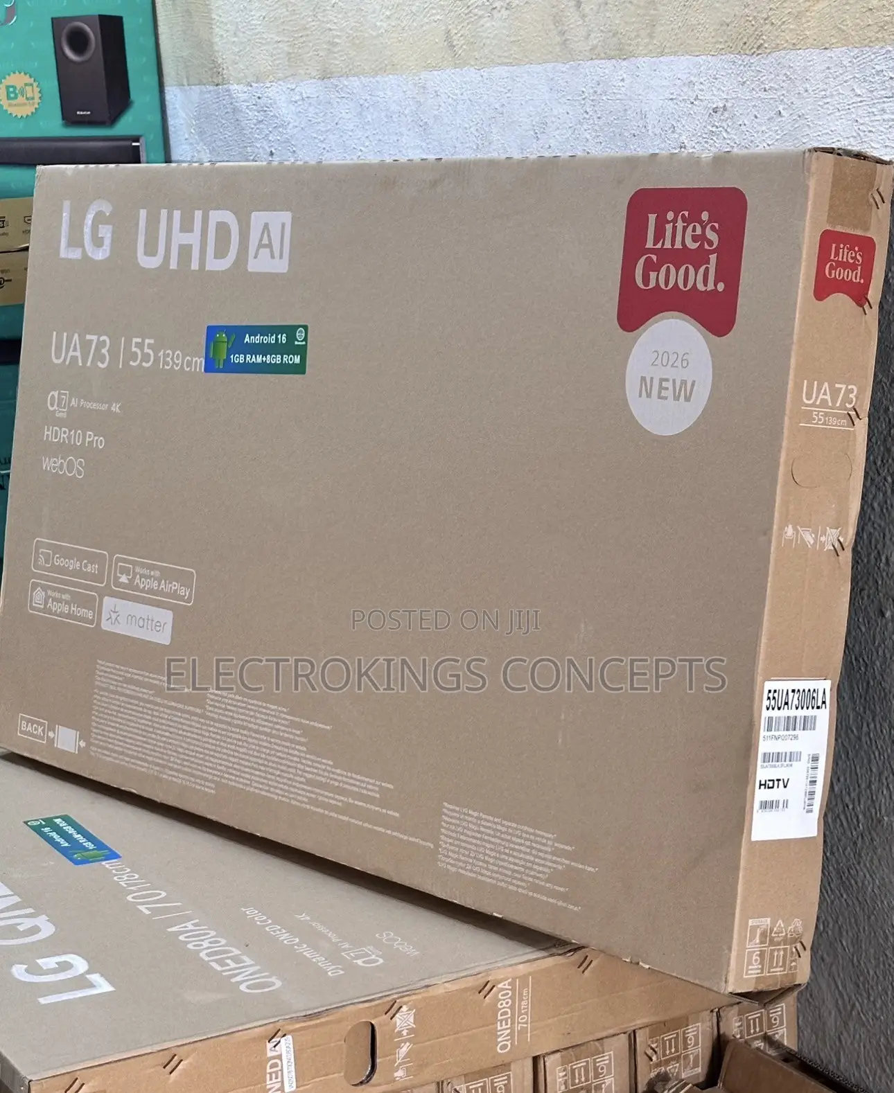 55inch LG UHD Smart Television With Netflix, YouTube,bluetooth