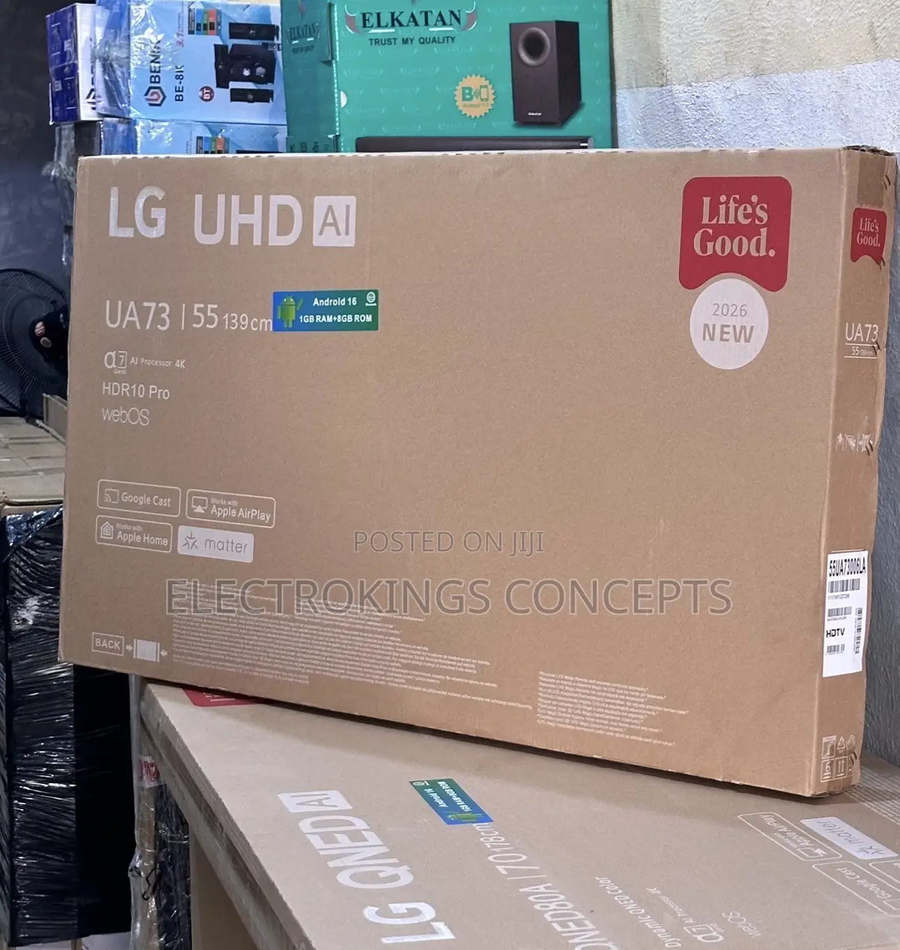 Brand New LG 55inch UHD Android Smart TV > Netflix>YouTube>bluetooth