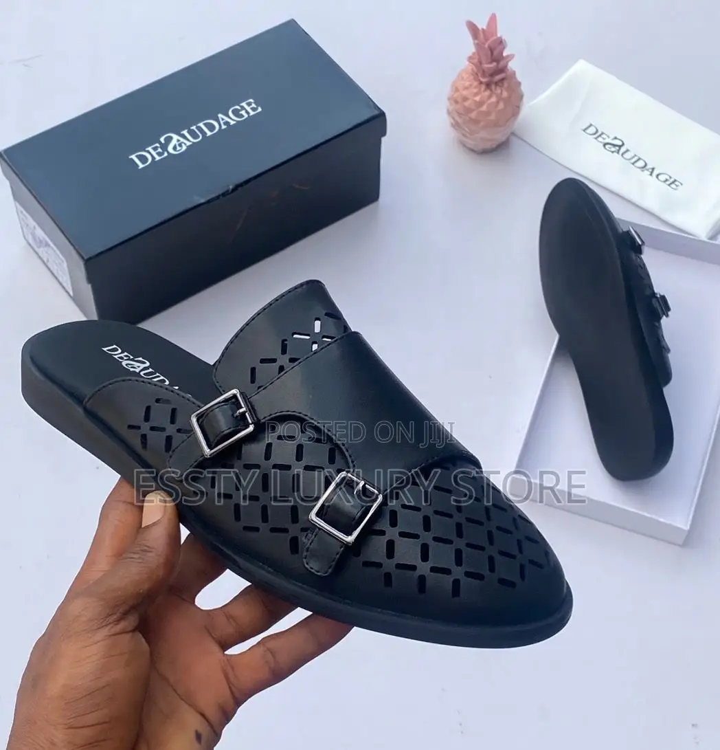 High Quality Luxury Deasudage Men Mules