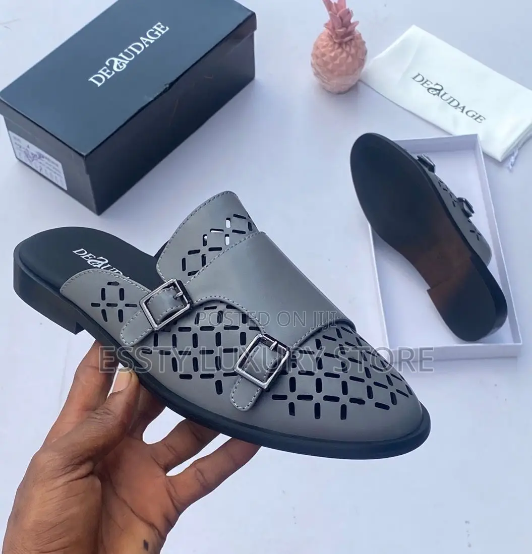 High Quality Luxury Deasudage Men Mules