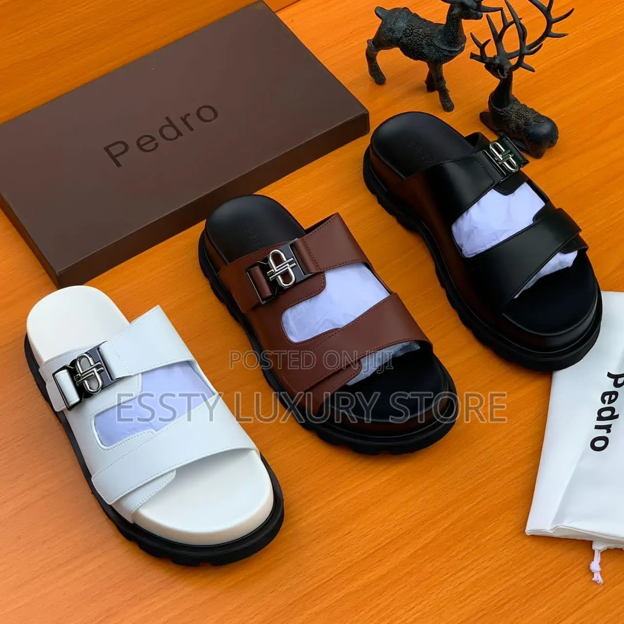 High Quality Luxury Pedro Men Mules