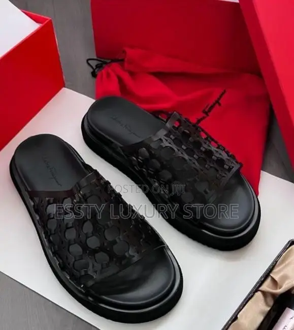 High Quality Luxury Salvatore Ferragamo Men Mule