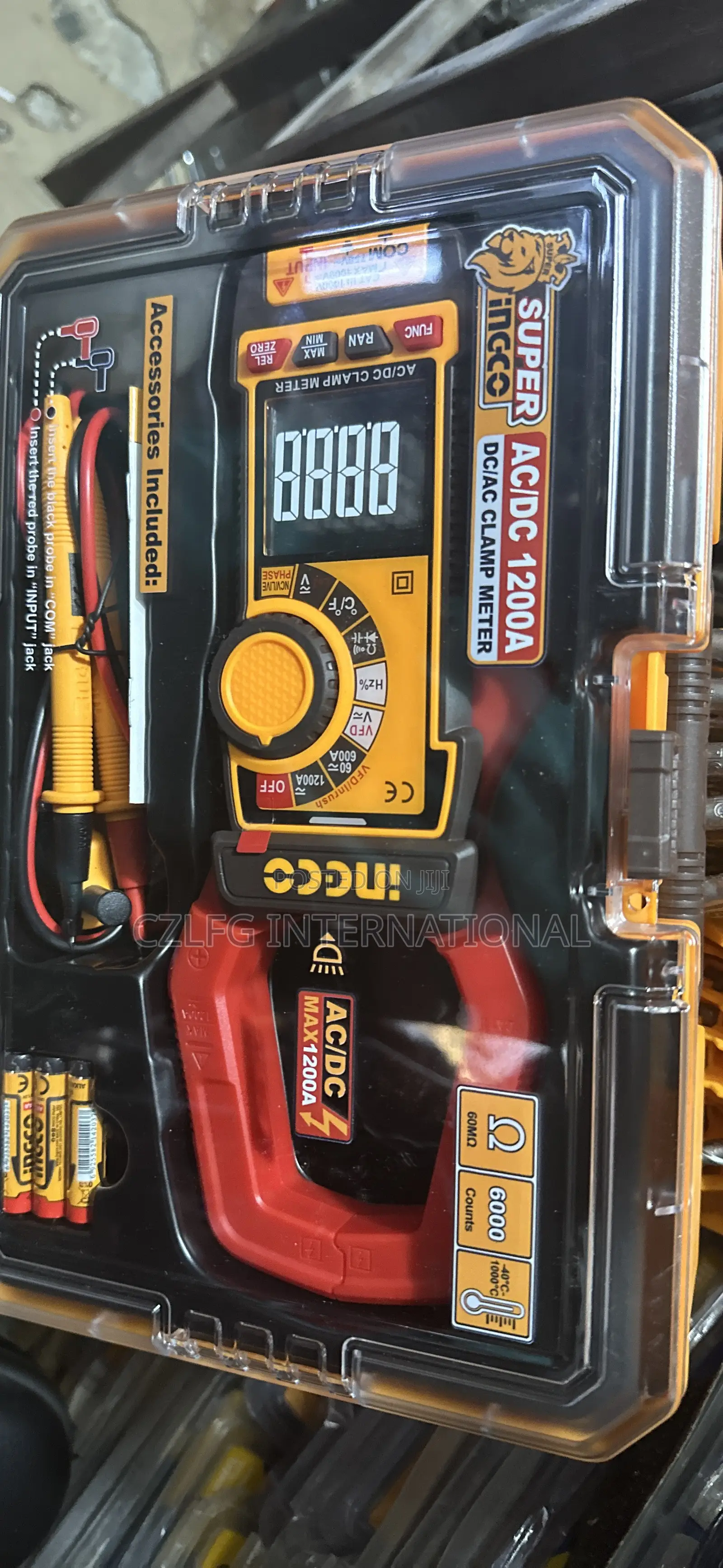 AC/Dc 1200A Ingco Clamp Meter
