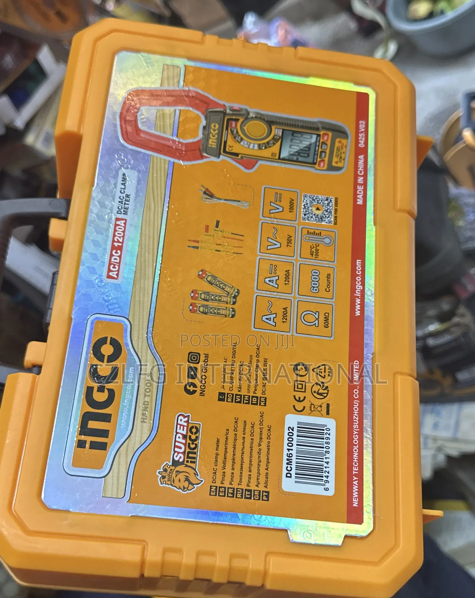AC/Dc 1200A Ingco Clamp Meter