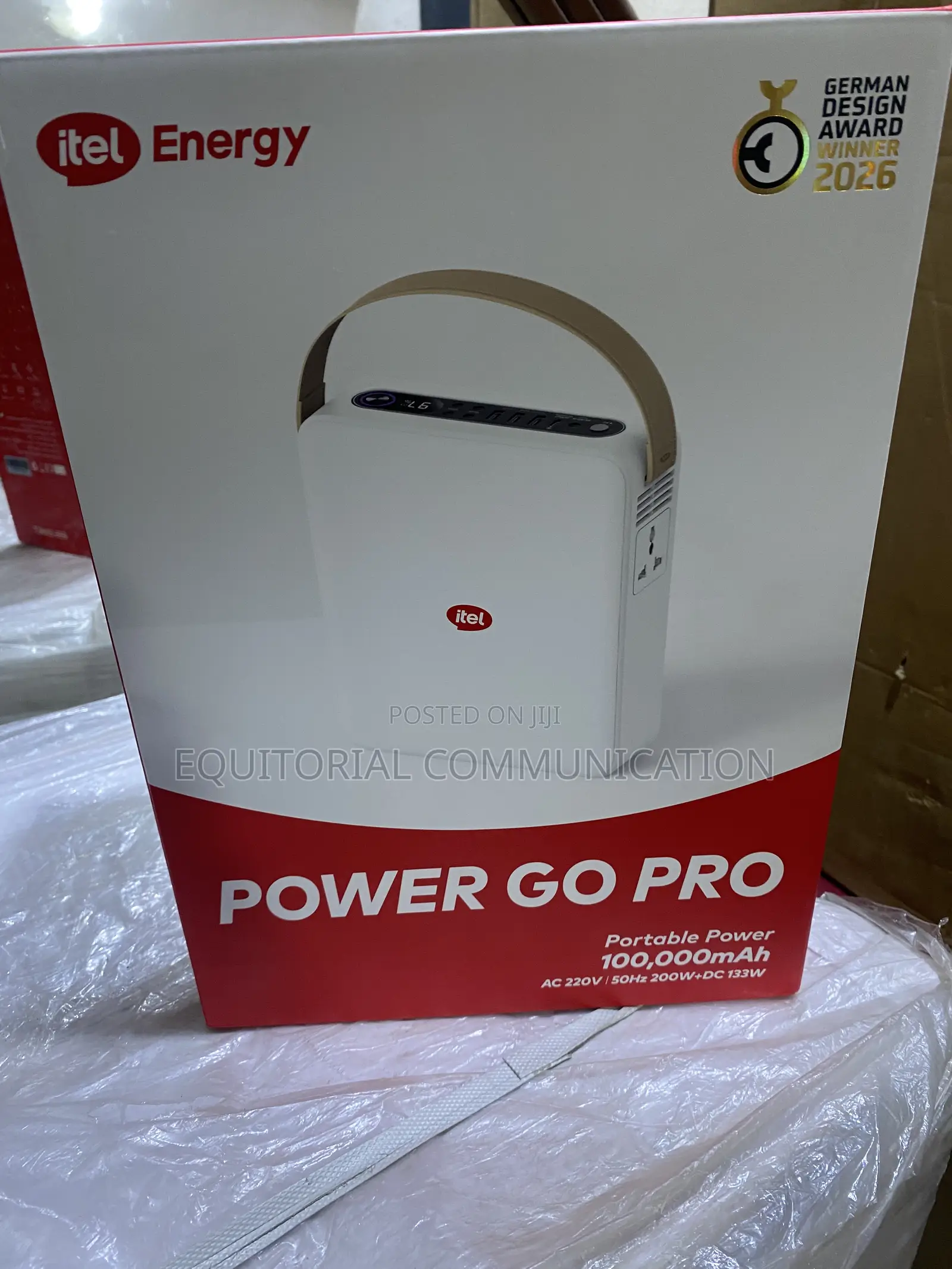 Itel Power Go Pro 100,000mAh Portable Power Supply 220V 50Hz