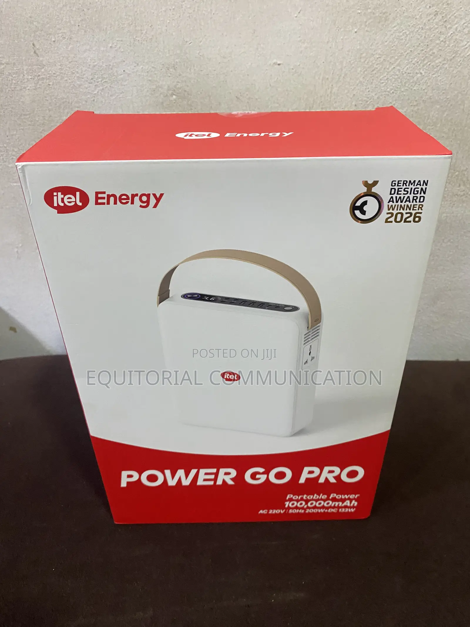 Itel Power Go Pro 100,000mAh Backup Power With 220V AC Output