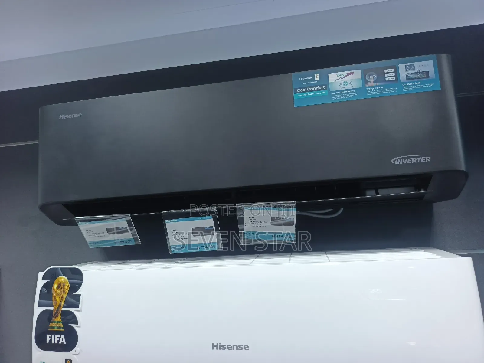 Hisense 1.5hp Inverter Split Air Conditioner Black Colour