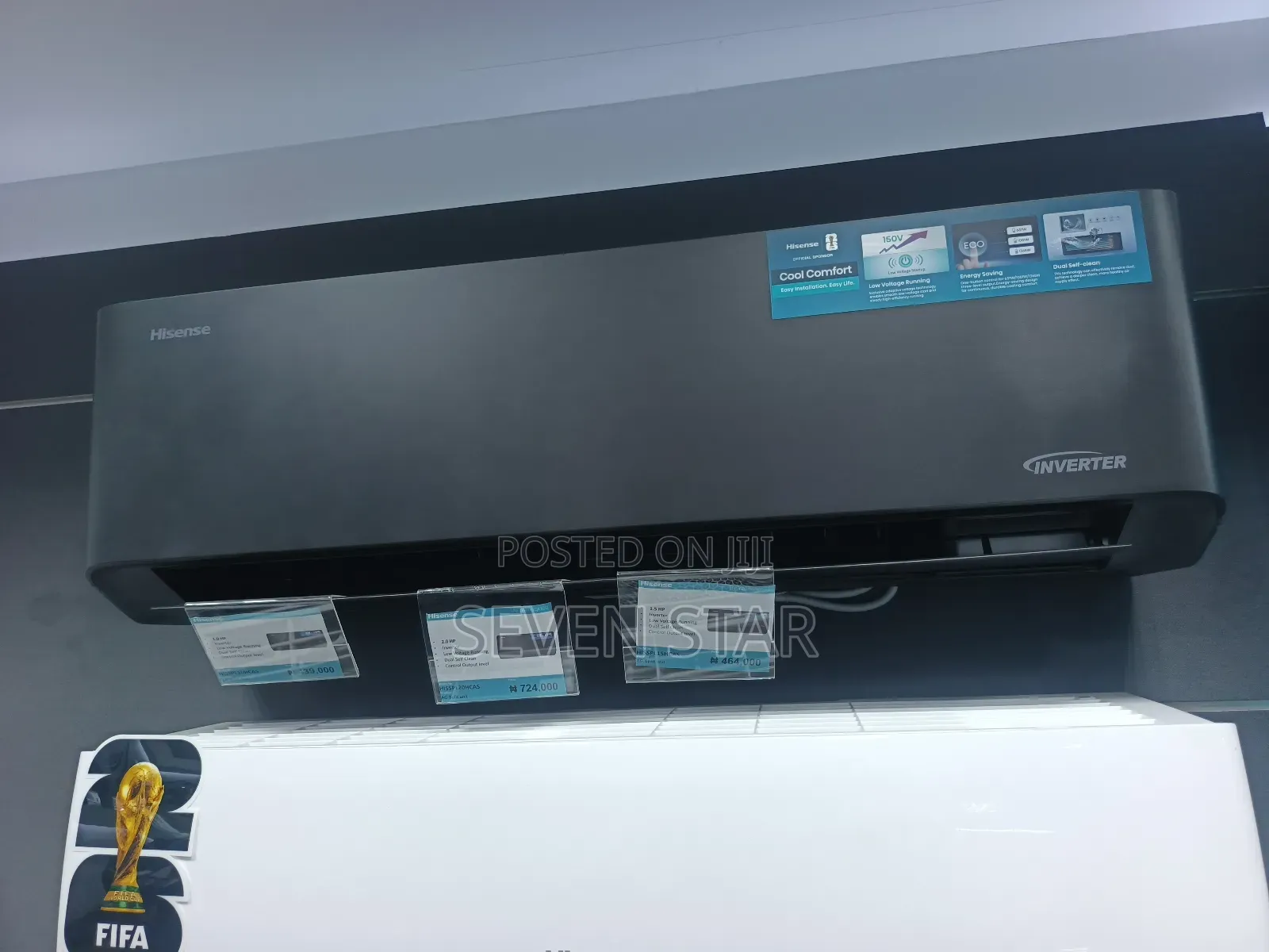 Hisense 1.5hp Inverter Split Air Conditioner Black Colour