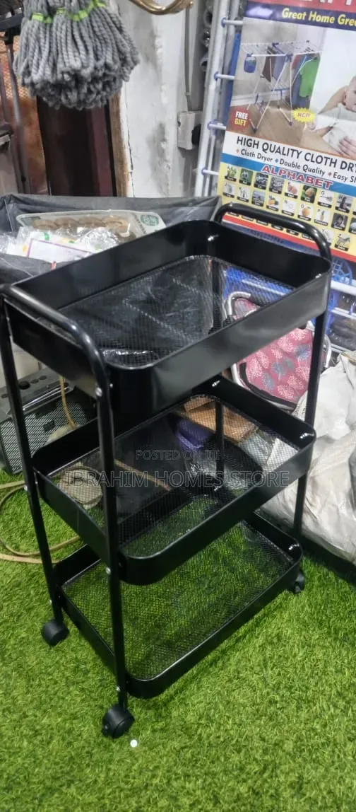 Tier Rolling Storage Trolley