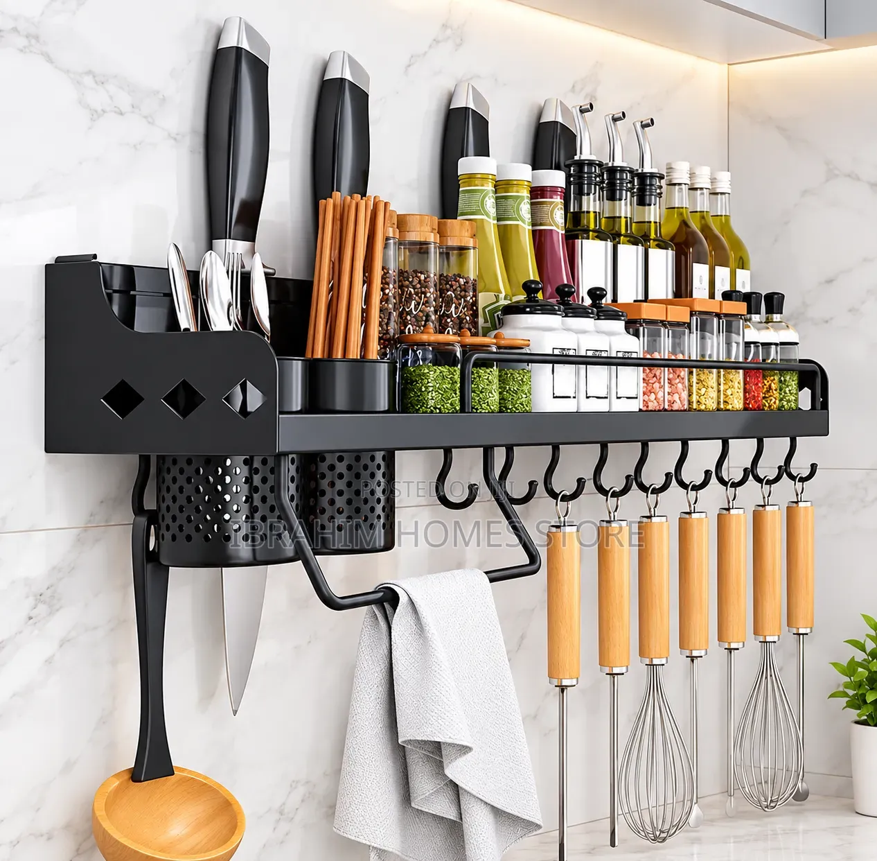Multi-Functional Kitchen Wall Organizer