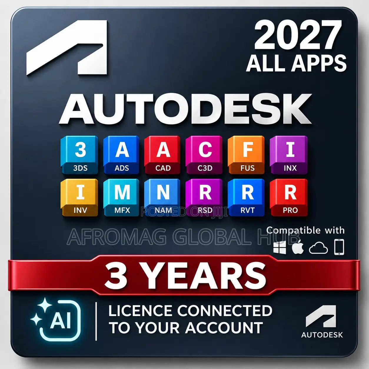 Autodesk All Apps 2024-2027 Activation 3 Years