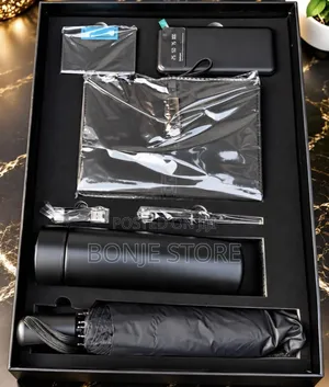 6in1 Corporate Gift – Flask, Power Bank, Umbrella, Diary, Pen & Flash