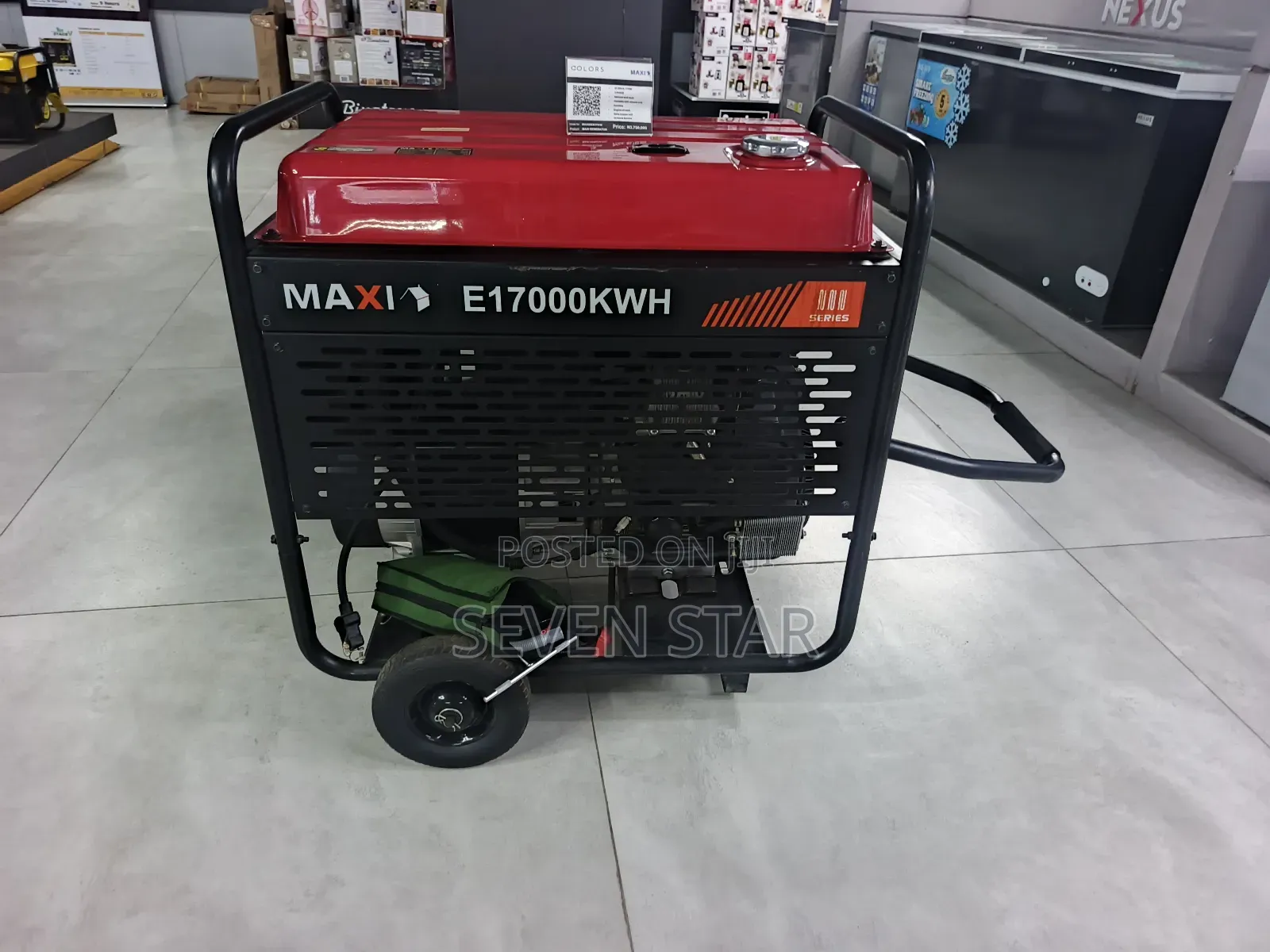 Maxi 21.25kVA 17kW 3-Phase Generator E17000KWH – Key & Wheels