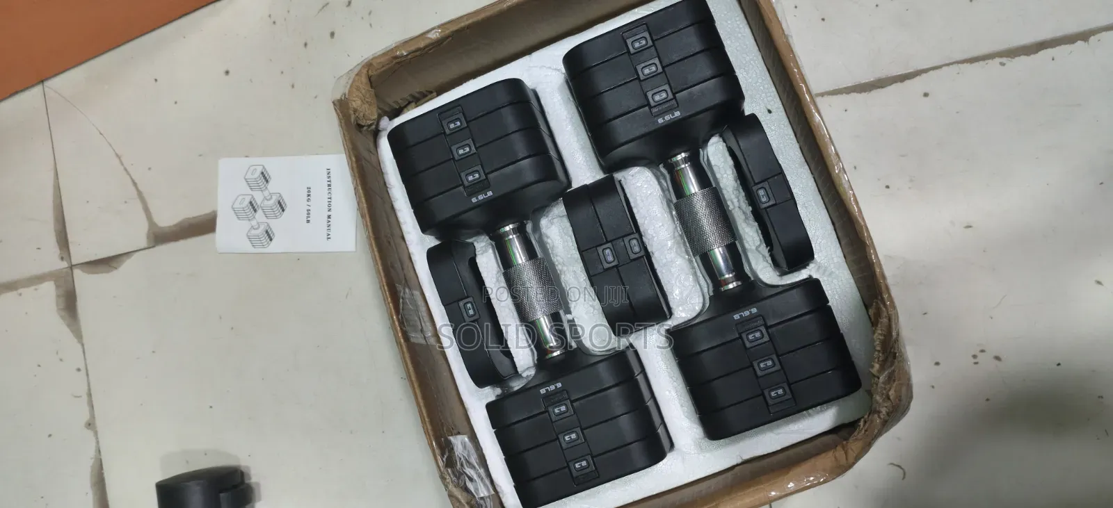 Original Rubber Adjustable Dumbbells