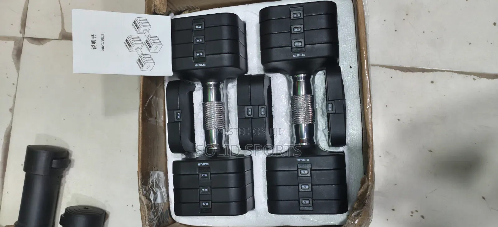 Original Rubber Adjustable Dumbbells