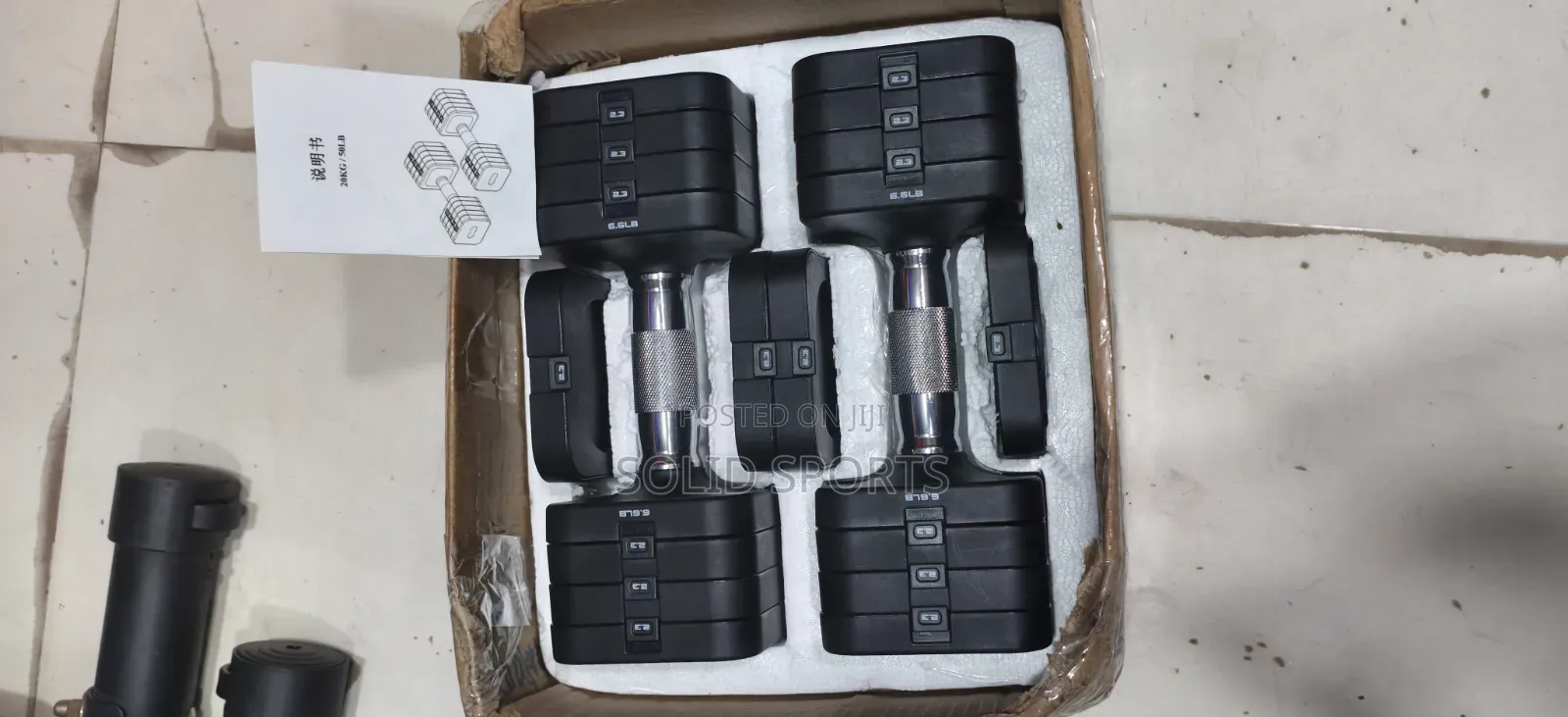 Original Rubber Adjustable Dumbbells