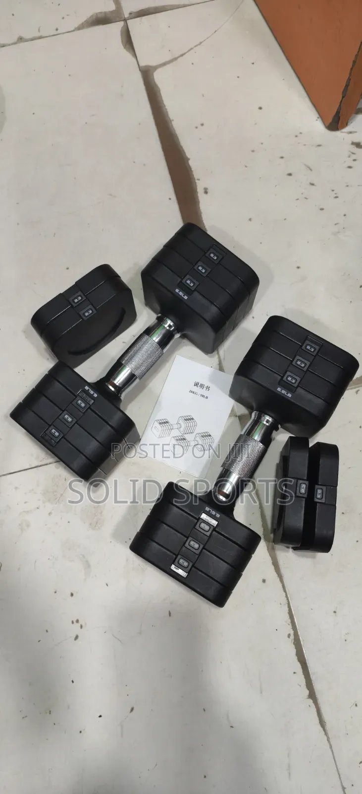 Original Rubber Adjustable Dumbbells
