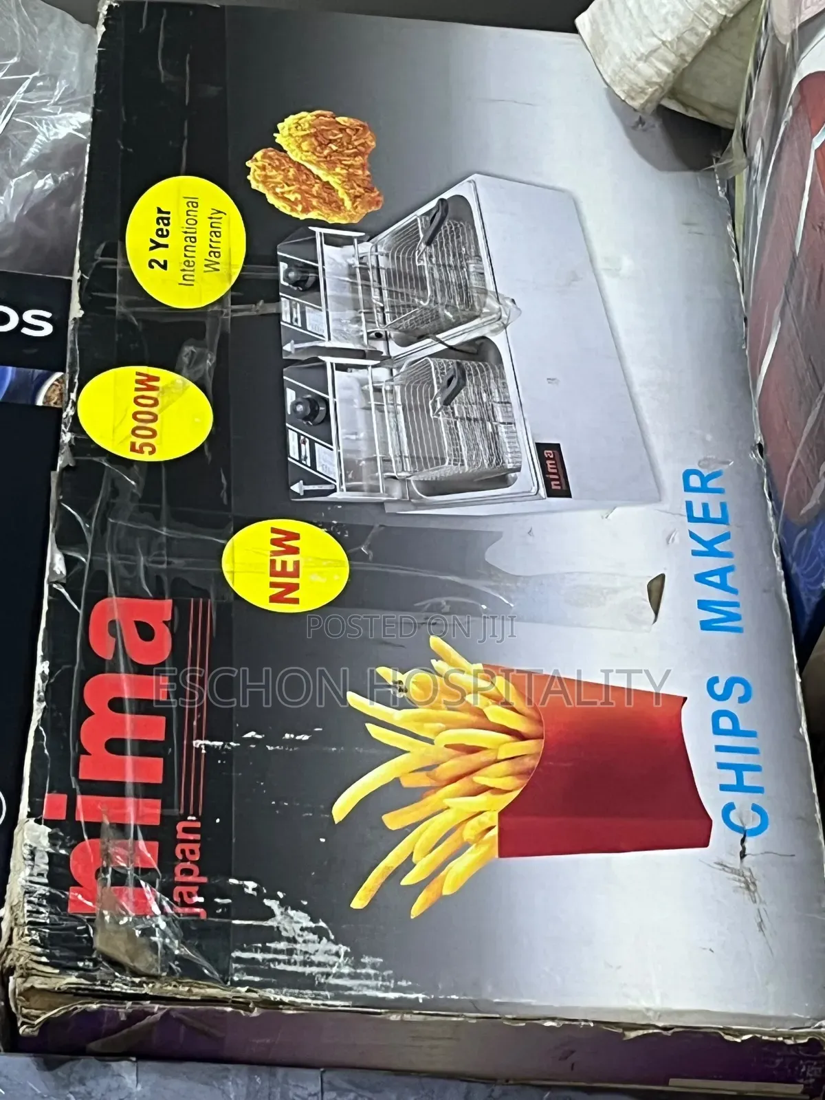 Nima Commercial Double Tank Electric Deep Fryer 12L