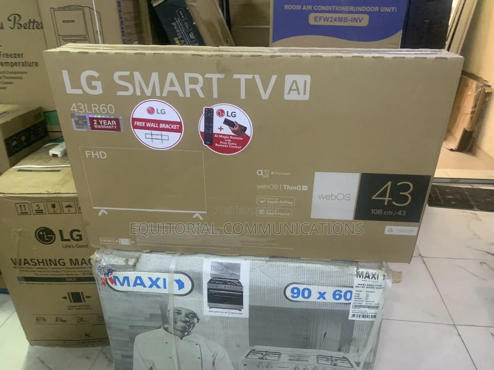 LG 43-Inch Full HD LED TV With Modern Flat Screen