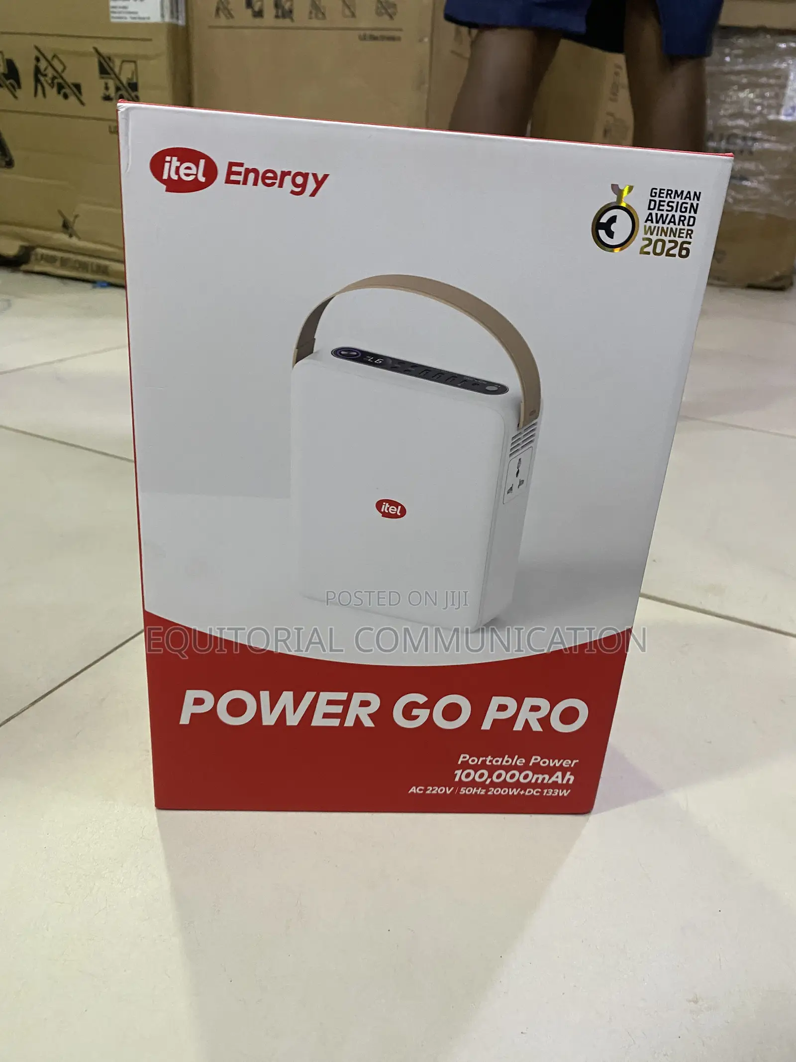 Itel Energy Power Go Pro Portable Power Source With 133W DC Output