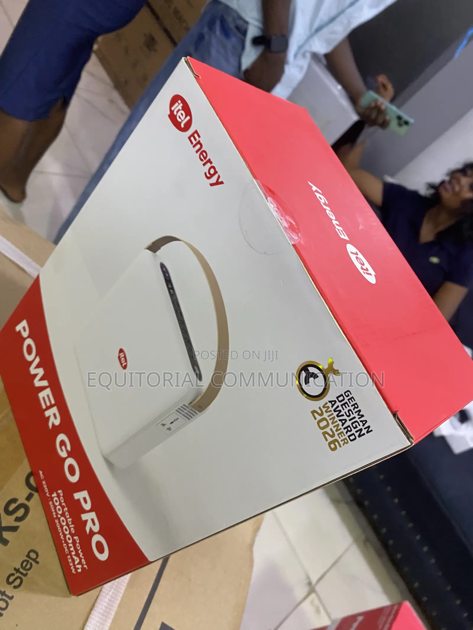 Itel Energy Power Go Pro 100,000mAh Portable Home Power Backup