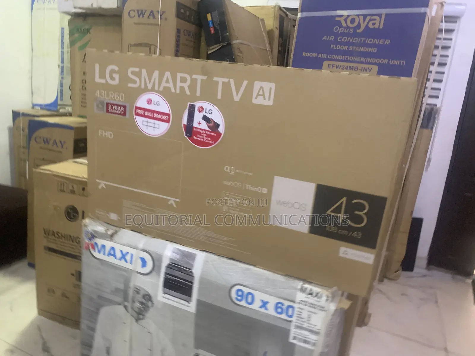 LG 43-Inch Smart Television With Sleek Flat Panel Design