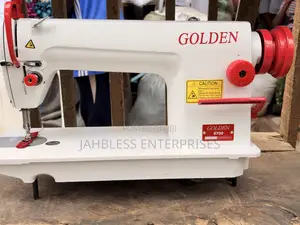 Complete Golden Industrial Sewing Machine With 3 Years Warranty